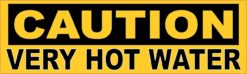 Caution Very Hot Water Sticker