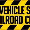 This Vehicle Stops at All Railroad Crossings Sticker