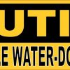 Caution Non-Potable Water Do Not Drink Sticker