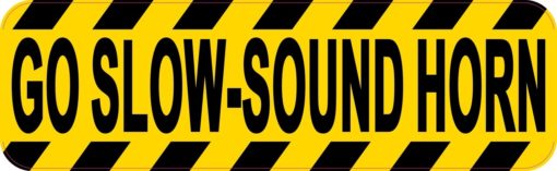 Go Slow Sound Horn Sticker