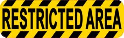 Restricted Area Sticker