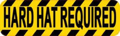 Hard Hat Required Sticker