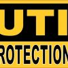 Caution Hearing Protection Required Sticker