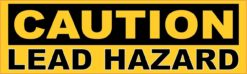 Caution Lead Hazard Sticker