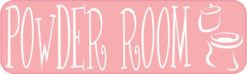 Pink Powder Room Sticker