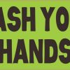 Green Wash Your Hands Sticker