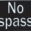 No Trespassing Magnet