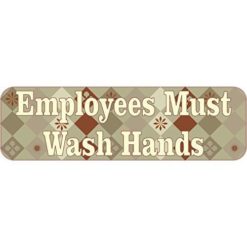 Brown Diamonds Employees Must Wash Hands Magnet