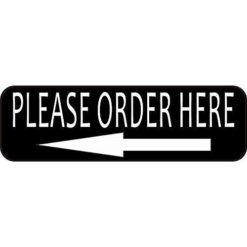 Left Arrow Please Order Here Magnet