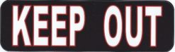 Black and Red Keep Out Magnet