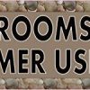 Brown Restrooms for Customer Use Only Magnet