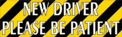 Striped New Driver Please Be Patient Magnet