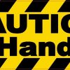 Caution Use Handrails Magnet