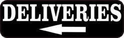 Left Arrow Deliveries Sticker