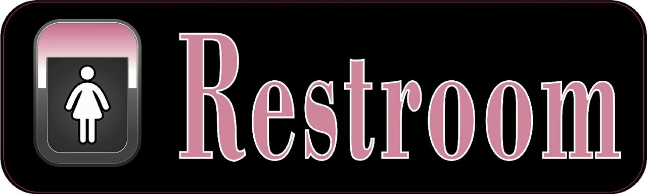 Pink Women's Restroom Magnet