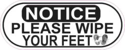 Wipe your feet sticker