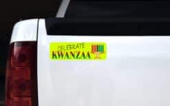 10in x 3in Celebrate Kwanzaa Bumper Sticker