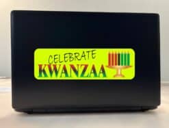 10in x 3in Celebrate Kwanzaa Bumper Sticker