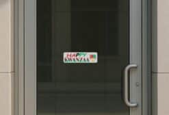 10in x 3in Happy Kwanzaa Bumper Sticker