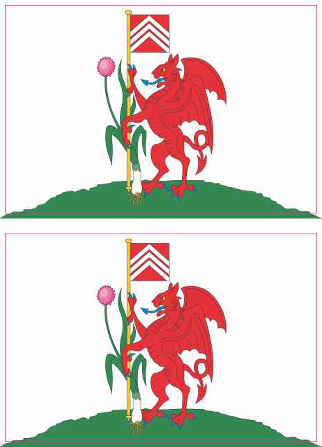 Cardiff Flag Stickers