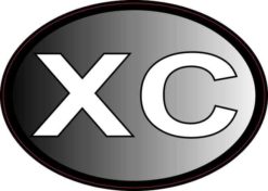 Oval XC Cross Country Sticker