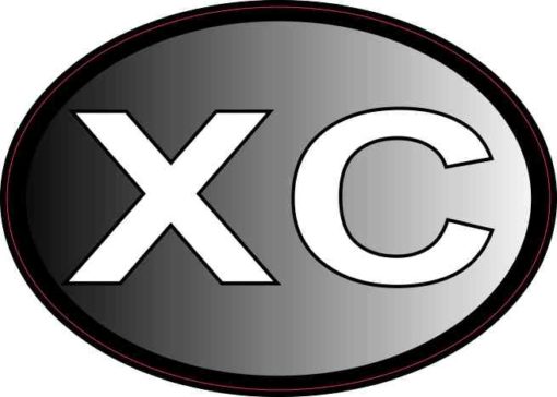 Oval XC Cross Country Sticker