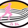 Oval Female Runner 5K Sticker