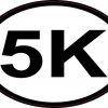 Oval 5K Sticker