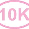 Pink Oval 10K Sticker