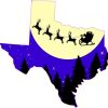 Texas Santa Claus Sticker