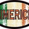 Oval Irish Flag Limerick Sticker