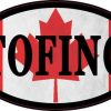 Oval Canadian Flag Tofino Sticker