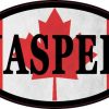 Oval Canadian Flag Jasper Sticker