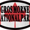 Oval Canadian Flag Gros Morne National Park Sticker