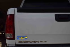 Alternative view of 6.5in x 2in Blue Trumpet Sticker