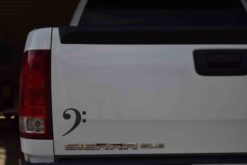 Black Bass Clef Sticker