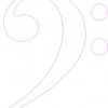 White Bass Clef Sticker