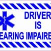Driver Is Hearing Impaired Magnet