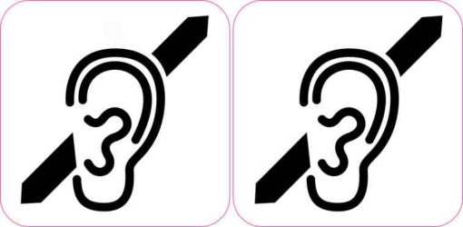 Deaf Symbol Stickers