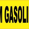 Yellow Premium Gasoline Only Magnet