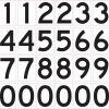 Mailbox Numbers Permanent Vinyl Stickers