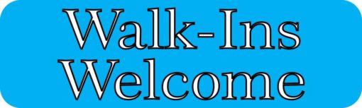 Blue Walk-Ins Welcome Magnet