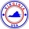 State Circle Virginia Sticker