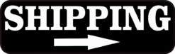 Right Arrow Shipping Sticker