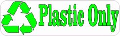 Plastic Only Recycle Sticker