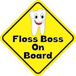 Floss Boss On Board Sticker