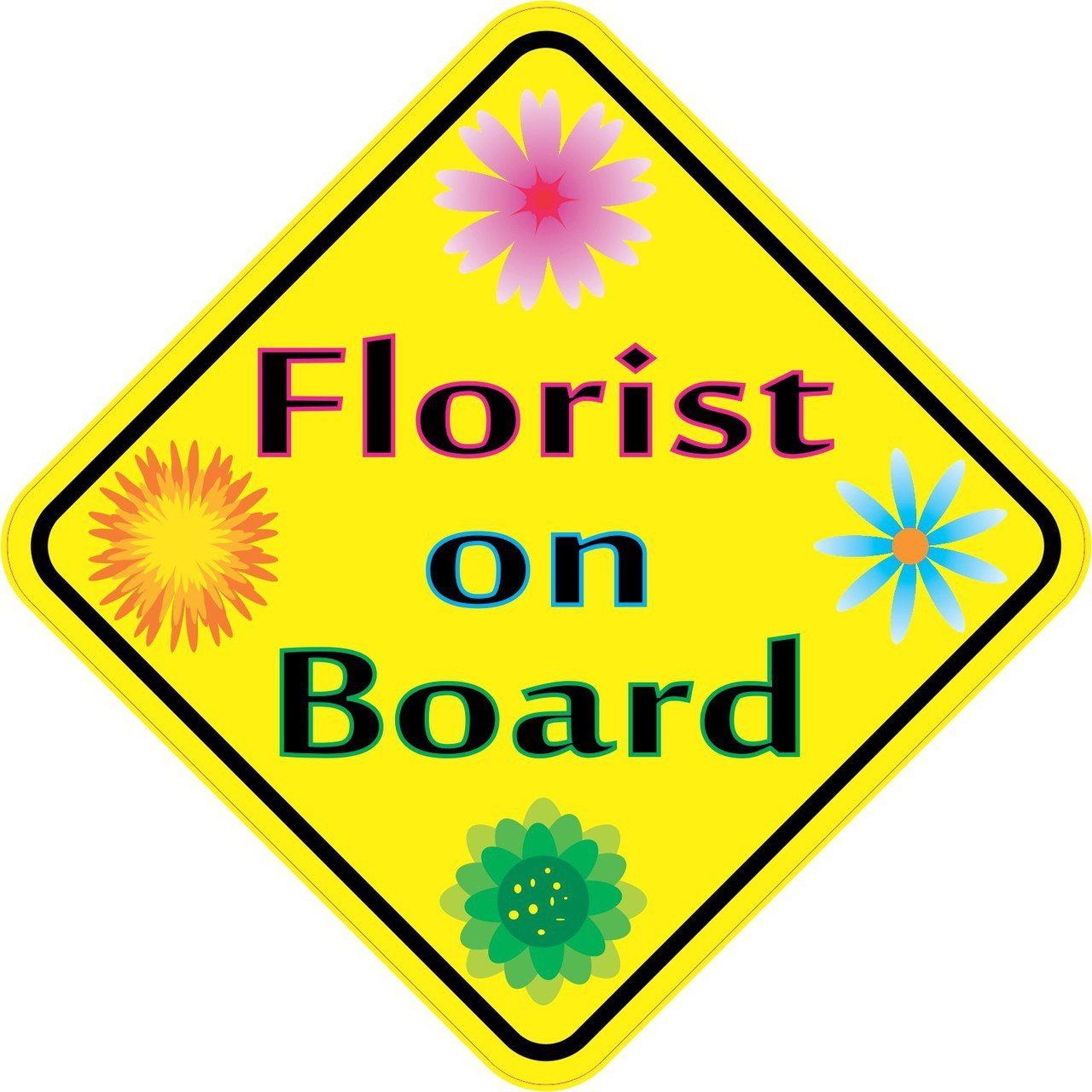 Florist On Board Sticker
