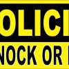 Do Not Knock or Ring Bell No Soliciting Sticker