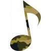 Camo Eighth Note Sticker