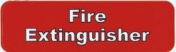 Red Fire Extinguisher Sticker